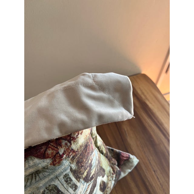 Chinoiserie Chinoiserie Thick Custom Pillow With Buddha Design For Sale - Image 3 of 7