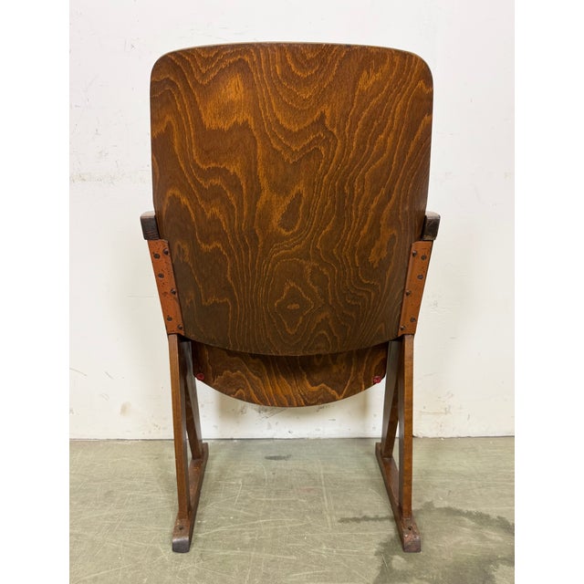 Vintage Cinema Theatre Chair from Ton, 1960s For Sale - Image 14 of 16