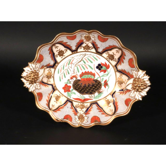Late 19th Century English Porcelain Part Dessert Japan Pattern Service, Hammersley Factory For Sale - Image 5 of 9