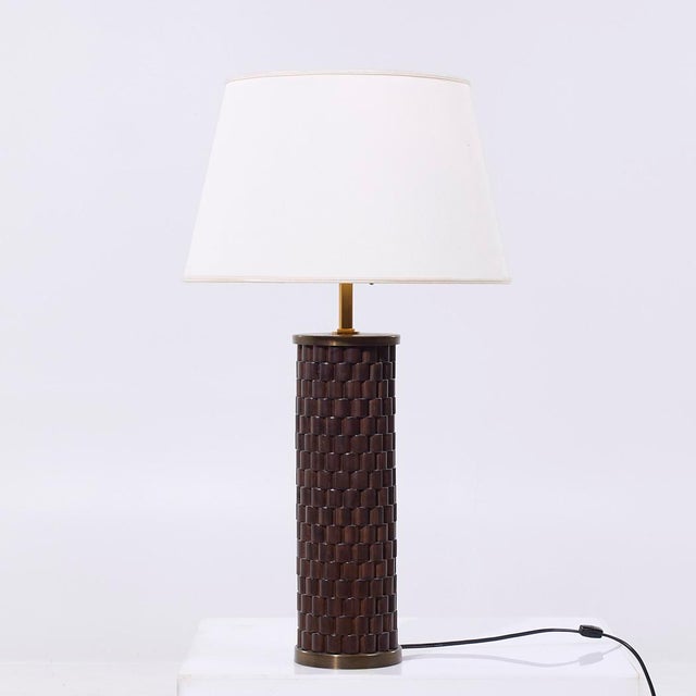 Late 20th Century Thomas Pheasant for Baker Furniture Dowel Ph020 Table Lamp - Pair For Sale - Image 5 of 6