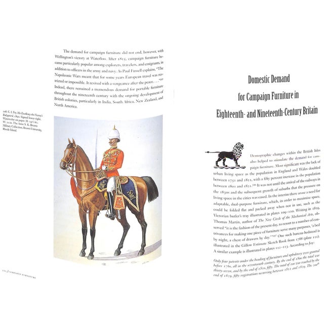 "British Campaign Furniture: Elegance Under Canvas 1740-1914" 2001 Brawer, Nicholas A. For Sale - Image 11 of 12