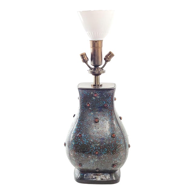 19th Century Chinese Cloisonné Bronze Hu (Wine Container), Circa 1870 For Sale