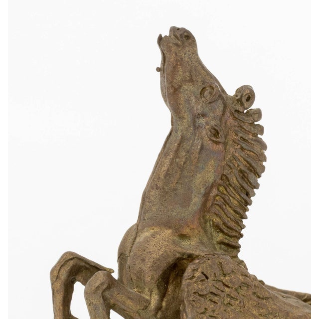 Bronze Collection of Four Hippocampus Form Gilt Bronze Figurines For Sale - Image 8 of 10