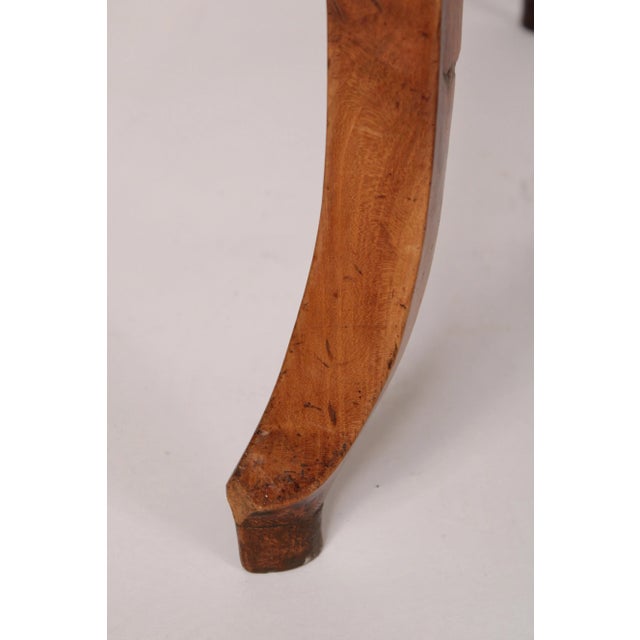 Orange Louis XV Provincial Fruit Wood Writing Table For Sale - Image 8 of 12