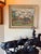 Mid-Century Modern 1961 Line Bloom Draper Impressionist Garden Oil Painting in Original Frame For Sale - Image 3 of 12