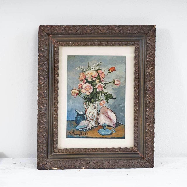 Giovanni Lovetti, Floral Still Life, Oil Painting For Sale - Image 4 of 4