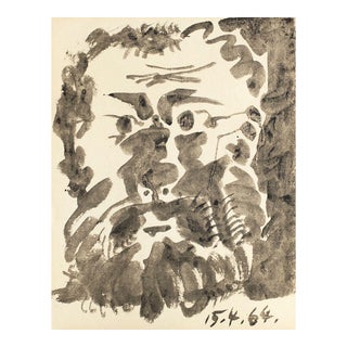 1964 Pablo Picasso Portrait Photolithograph For Sale