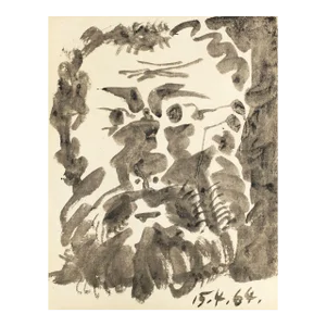 1964 Pablo Picasso Portrait Photolithograph