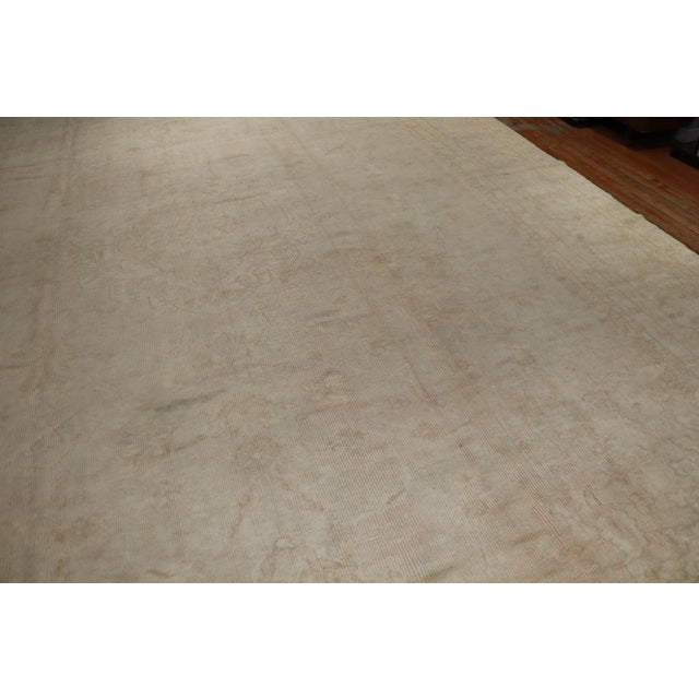 Oversize Antique Turkish Oushak Rug, 13'1'' X 18'9'' For Sale - Image 10 of 13