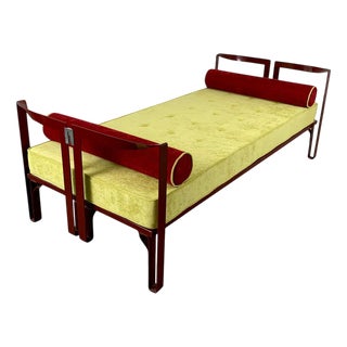 Red Vanessa Single Bed by Tobia Scarpa for Simon, Italy, 1960s For Sale