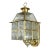 Vintage Porch Light Plated Brass Motion Detection Wall Lantern For Sale