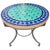 Moroccan Blue and Turquoise Mosaic Side Table For Sale In Orlando - Image 6 of 6