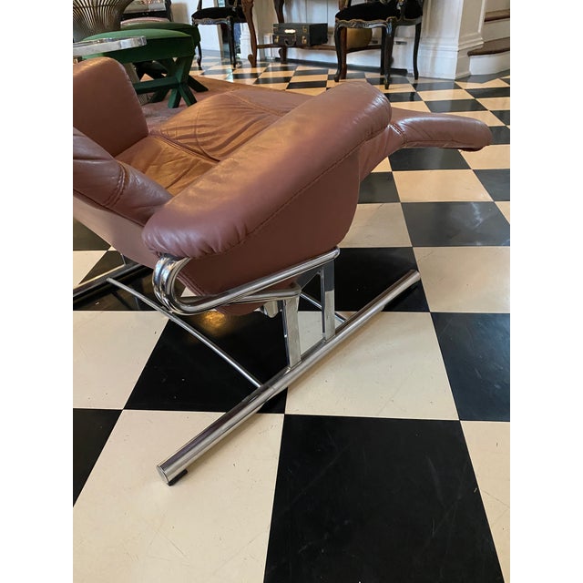 Animal Skin 1980s Eagle Chaise Lounge for Dux by Kenneth Bergenblad For Sale - Image 7 of 12