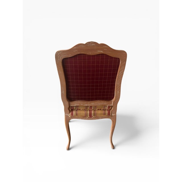 French Vintage Louis XV Style Distresses Bergère Chairs For Sale - Image 3 of 15