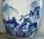 Antique Blue and White Porcelain Hibachi (Charcoal Brazier) Circa 1880-1905 For Sale - Image 9 of 15