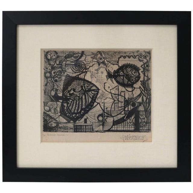 "Ritmos Manoos" Ap / Etching by Julio Prieto Nesperira For Sale - Image 9 of 9