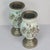 Late 19th Century Flower Pots in Fire-Enamelled Metal, 1890s, Set of 2, in Very Good conditions. Designed 1890 to 1919