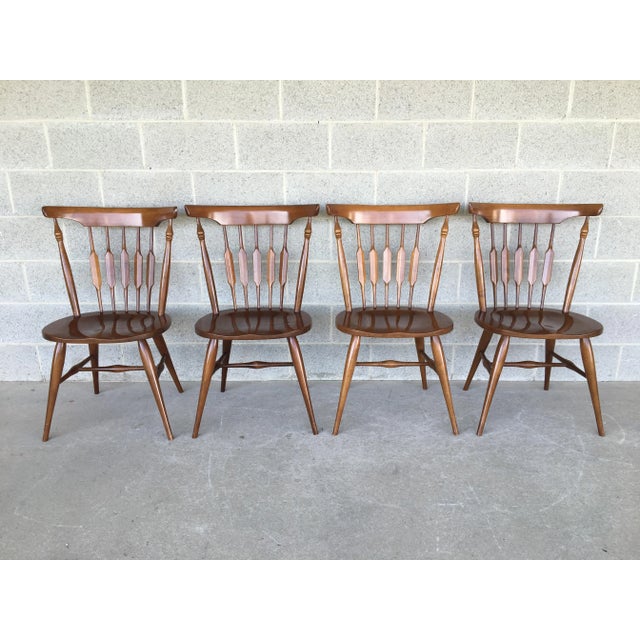 Unique Furniture Solid Maple Side Chairs - Set of 4 For Sale - Image 13 of 13