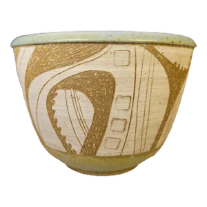 Mid Century Pottery Bowl by Joel Edwards