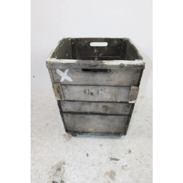 French Antique French Wooden Wine Crate, 19th C. For Sale - Image 3 of 6