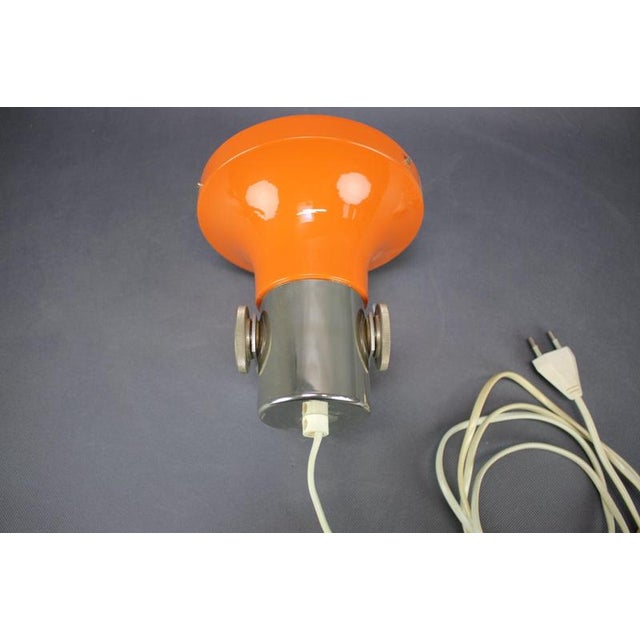 1970s Orange Wall Lamp by Josef Hurka for Napako, Czechoslovakia, 1970s For Sale - Image 5 of 14
