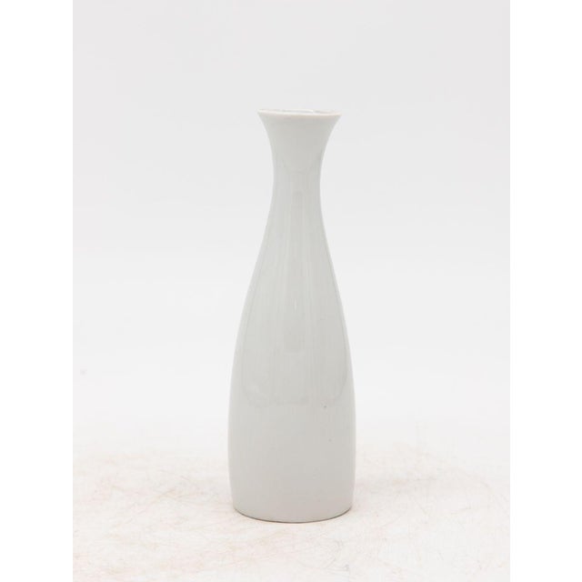 Collection of Three White Single Bud Vases, French Early 21st C. For Sale - Image 4 of 6