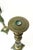 Late 20th Century Faux Verdigris Patina Brass Candlesticks a Pair For Sale - Image 5 of 8