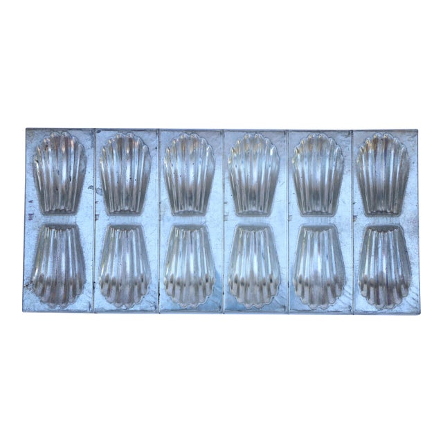 Vintage French Madeleine Baking Tin For Sale