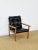 Scandinavian Armchair in Teak and Black Leather, 1960s For Sale - Image 11 of 11