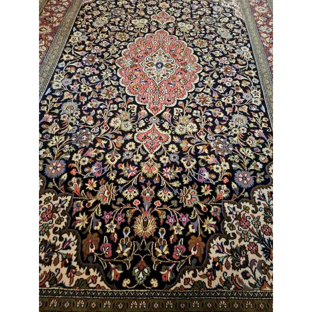 Textile Vintage Hand-Knotted Qum Kurk Rug, 1980s For Sale - Image 7 of 13