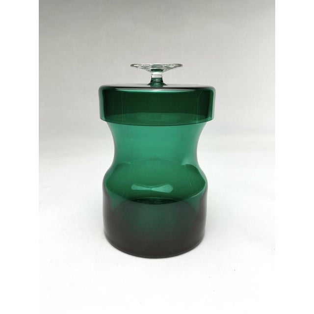 Mid-Century Modern Mid-Century Modern Glass Bonbonniere by Heinrich Löffelhardt for Glashütte Zwiesel, 1950s For Sale - Image 3 of 11
