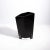 Contemporary Hand Blown Murano Penta Vase in Onyx Black For Sale - Image 3 of 12
