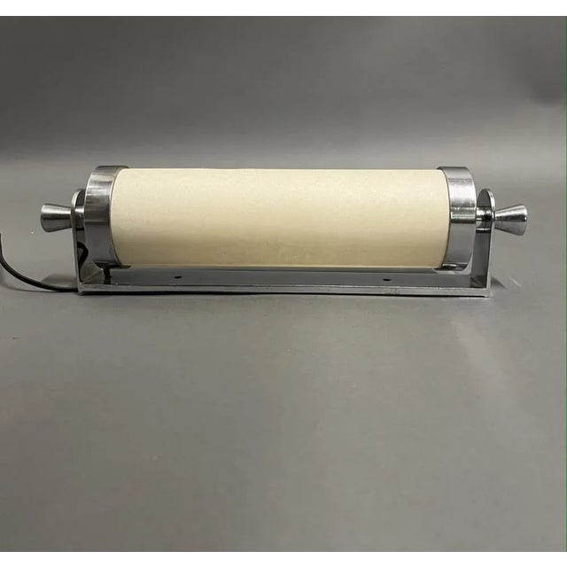 Modernist Nickel Wall Light, 1930s For Sale - Image 10 of 10