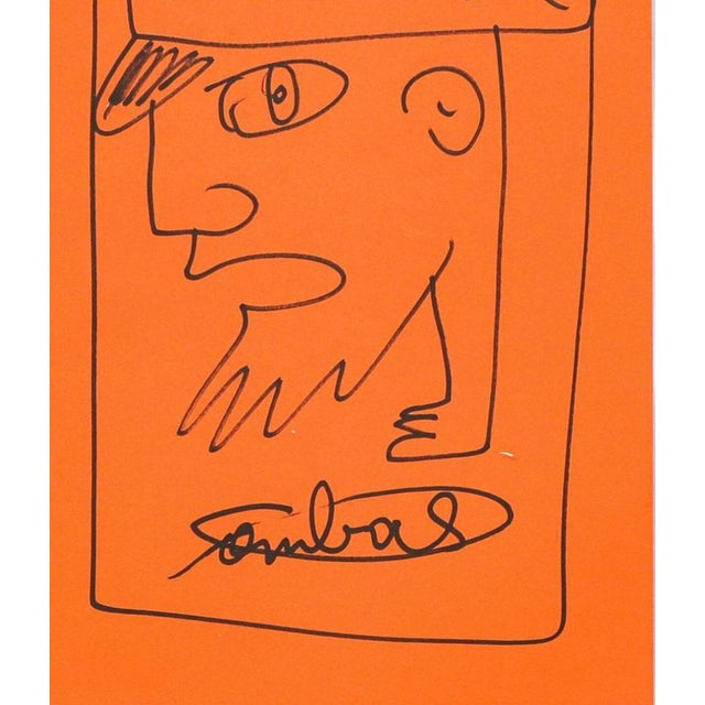 Contemporary Robert Combas, Profile, Ink on Paper, 2005 For Sale - Image 3 of 3
