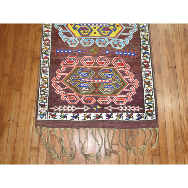 Vintage Turkish Anatolian Runner - 3'1" x 10'2" For Sale In New York - Image 6 of 7