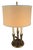 Vintage Brass Bouillotte Lamp With Drum Shade For Sale - Image 11 of 14