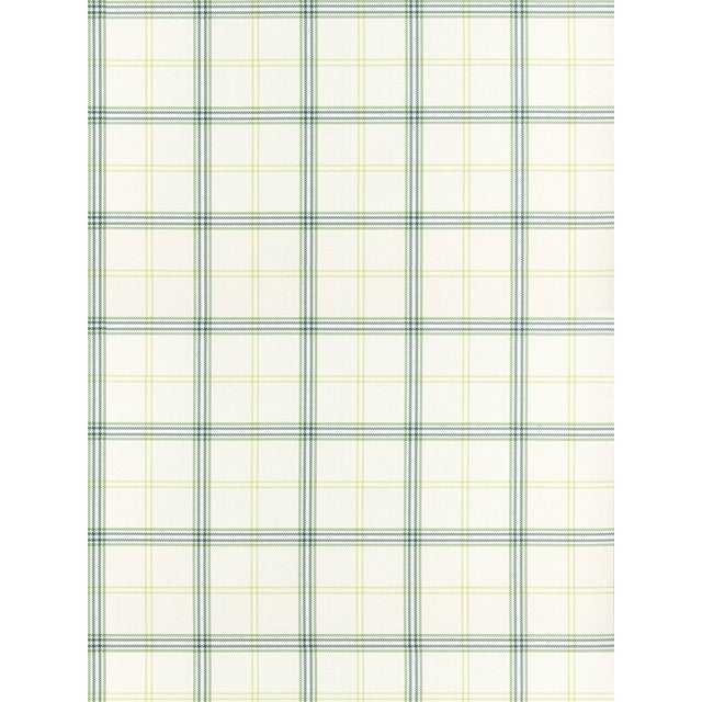The House of Scalamandré Ezra Plaid Wallpaper, Pear For Sale