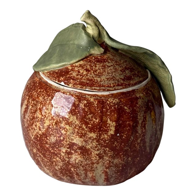 Mottled Ceramic Peach For Sale