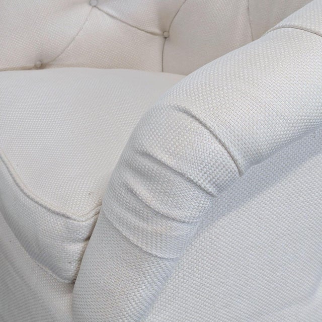 Marco San Francisco Swivel Lounge Chair With Tufted Back and Skirted Base For Sale In San Francisco - Image 6 of 9