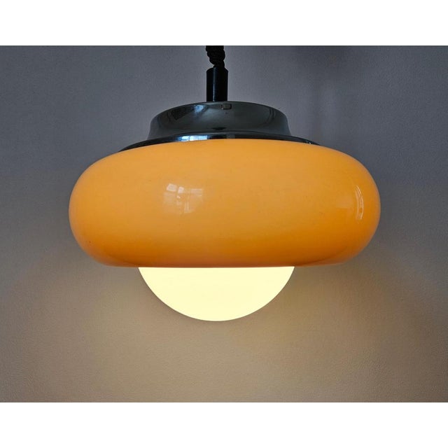 Mid-Century Space Age Pendant by Guzzini for Meblo, Italy, 1970s For Sale - Image 11 of 15