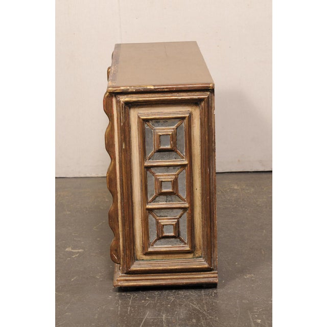 Mid 20th Century Spanish Giltwood & Mirrored Console Cabinet For Sale - Image 12 of 15