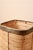 Mid-Century Modern Large Italian Rattan and Brass Planter, 1970s For Sale - Image 3 of 4