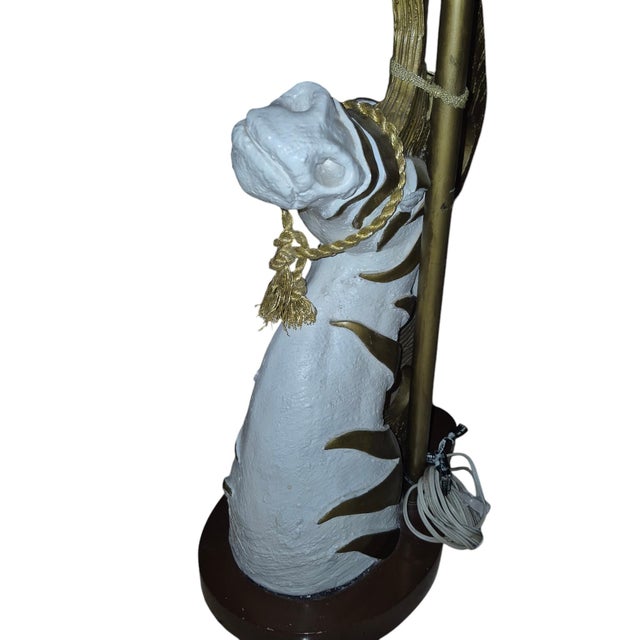 Mid Century Zebra Table Lamp For Sale - Image 9 of 9