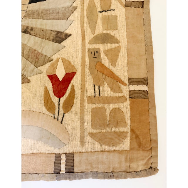 1920s Egyptian Revival Khayamiya Textile Wall Hanging For Sale In Sacramento - Image 6 of 16