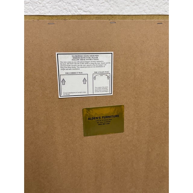 Gray Circa 1990's Alden Furniture Neoclassical-Style Carved Wood Mirror For Sale - Image 8 of 12