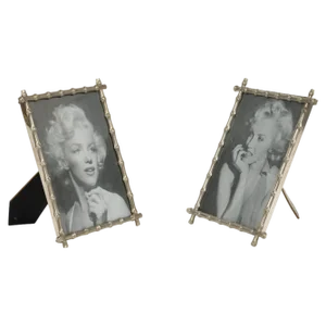 Mid-Century Picture Frames in Faux Bamboo, Italy, 1970s, Set of 2