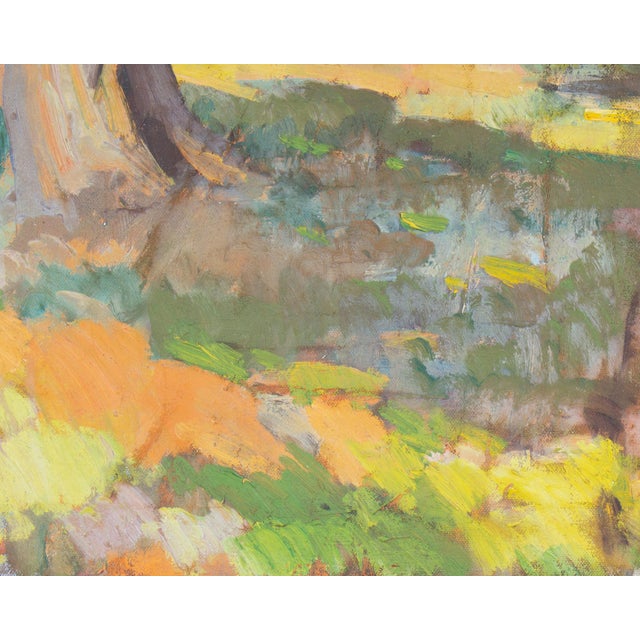 1940s 1946 Oil on Canvas Landscape Painting by Trevisan For Sale - Image 5 of 8