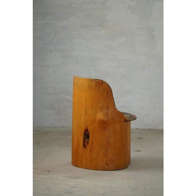 Swedish Stump Chair in Pine and Floral Upholstery, 1960s For Sale - Image 12 of 18