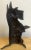 Tall standing black Scottish Terrier Doorstop, realistically cast and modeled of a Scotty standing on its hind legs.