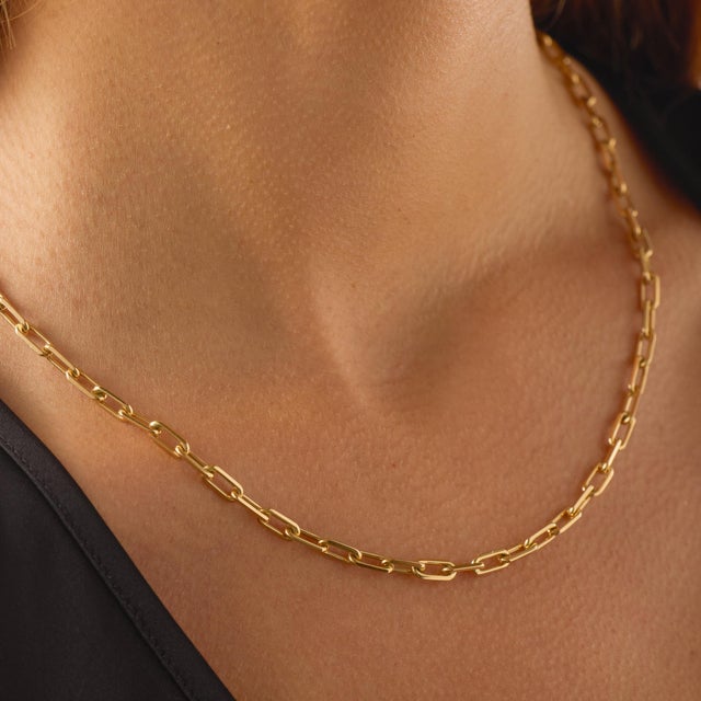 Mid 20th Century Mid 20th Century Cartier 18k Yellow Gold Santos Dumont Chain Necklace For Sale - Image 5 of 8